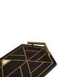 Fifty Five South Black Oriana slate tray 37x18cm - British product