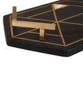 Fifty Five South Black Oriana slate tray 37x18cm - British product