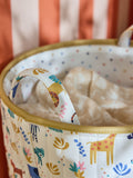 Jojo Maman Bébé safari printed laundry basket (British brand)