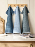 Grey terry tea towel set of five, UK version