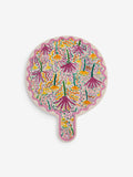 Lucy Tiffney pink yellow wiggle platter, UK version
