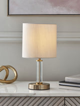 Next Lipsy Gold Small Glass Table Lamp- Buy online at McGrocer