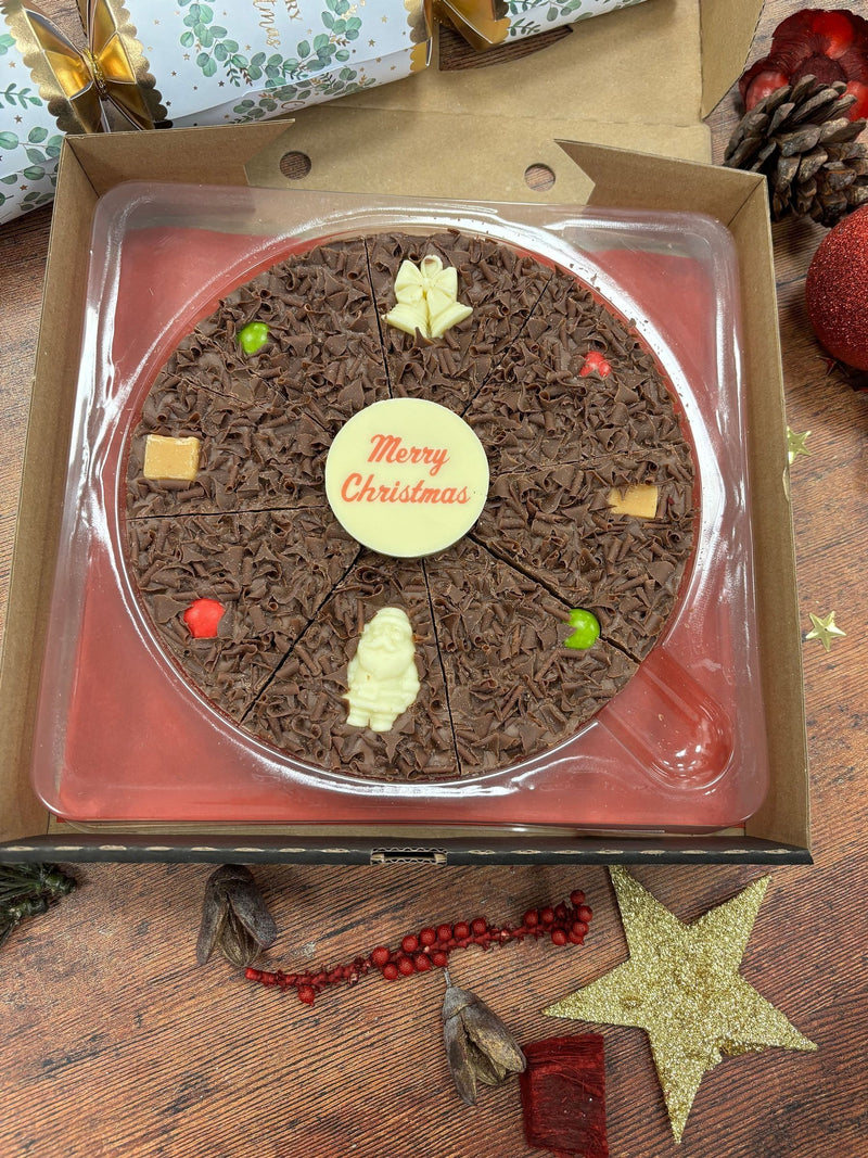 The Gourmet Chocolate Pizza Co Christmas Chocolate Pizza 7 Inch (British brand)