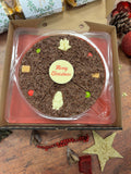The Gourmet Chocolate Pizza Co Christmas 7 Inch Chocolate Pizza