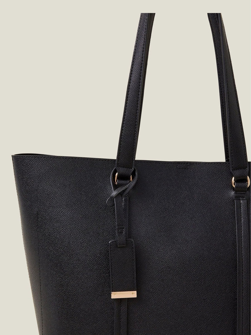Accessorize black classic large tote bag - British product