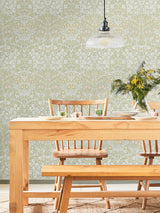 Next William Morris At Home Blackthorn Sage Wallpaper Sample A4- Buy online at McGrocer