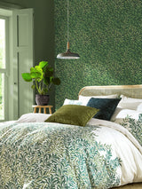 Next William Morris At Home Willow Bough Deep Green Wallpaper Sample A4- Buy online at McGrocer