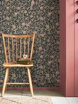 Next William Morris At Home Charcoal Bird and Pomegranate Wallpaper Sample A4- Buy online at McGrocer