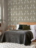 William Morris Grey Pimpernel A4 wallpaper sample, UK version