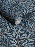 William Morris At Home Deep Blues Willow Bough wallpaper sample A4, imported from the UK