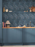 William Morris At Home Deep Blues Willow Bough wallpaper sample A4, imported from the UK