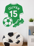 Loveabode personalised football wall sticker 65cm x 58cm, UK version