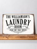 Loveabode personalised utility room wall sign 30cm x 20cm, UK version