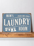 Loveabode natural personalised laundry room sign 30cm x 20cm, UK version