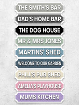 Next Loveabode Natural Personalised 3D Custom Street Sign Wall Décor 55x15cm- Buy online at McGrocer