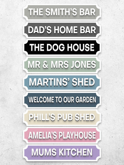 Next Loveabode Natural Personalised 3D Custom Street Sign Wall Décor 55x15cm- Buy online at McGrocer