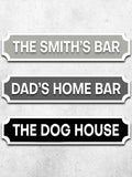 Loveabode Natural Personalised 3D Custom Street Sign 55x15cm, UK version