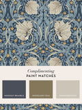 William Morris Blue Pimpernel wallpaper 10 meter roll, UK version