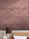 William Morris wallpaper Burgundy Strawberry Thief 10m, imported from the UK