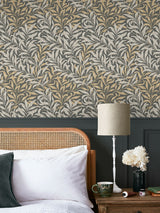 Next William Morris At Home Charcoal Willow Bough Wallpaper 10m- Buy online at McGrocer