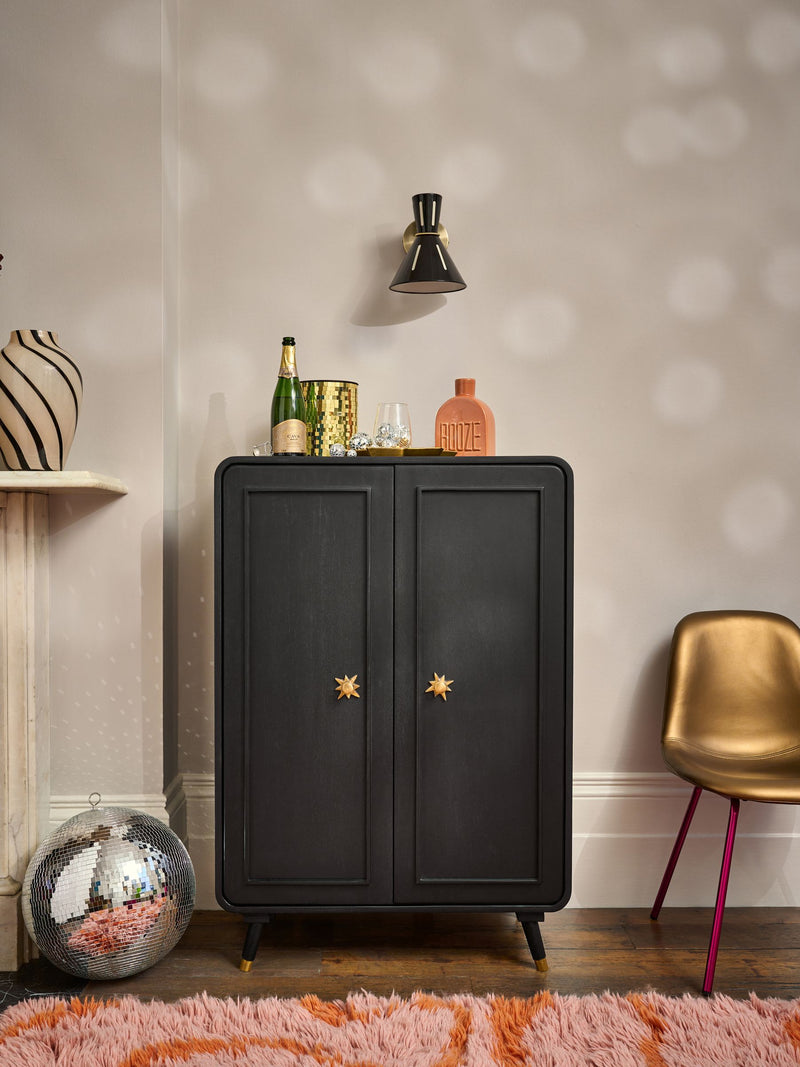 Rockett St George Black Ringo Drinks Cabinet, UK version