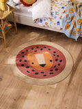 Jojo Maman Bébé Luca Lion round braided rug (British brand)