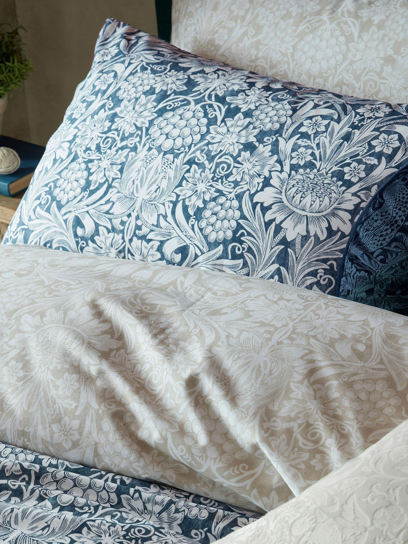 William Morris Ink Sunflower cotton pillowcases set of 2 - British product