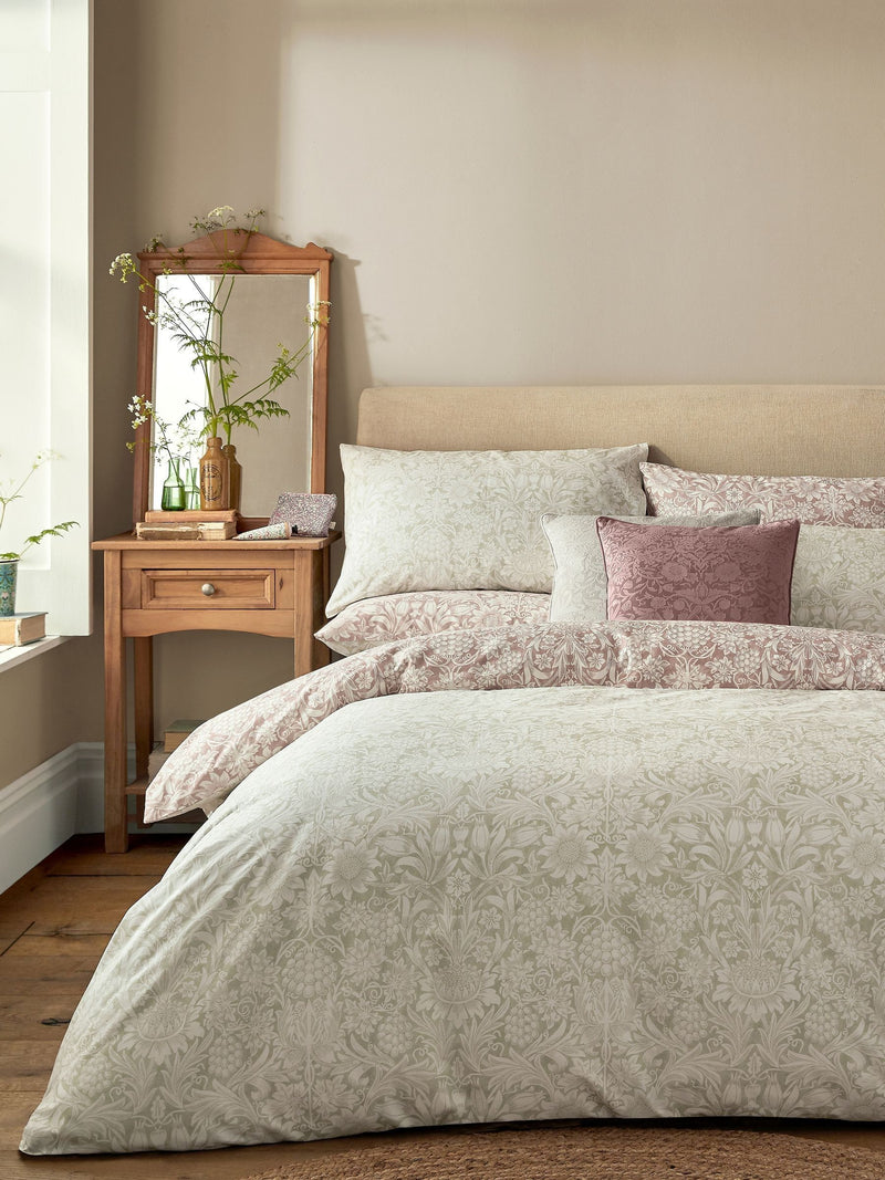 William Morris Clay Sunflower Duvet Cover Set (British brand)