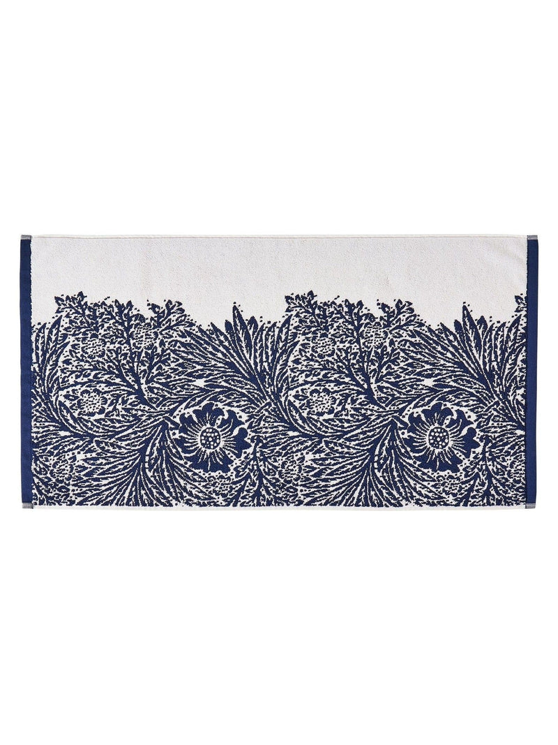 William Morris Prussian Blue Marigold bath mat 90x50cm, imported from the UK