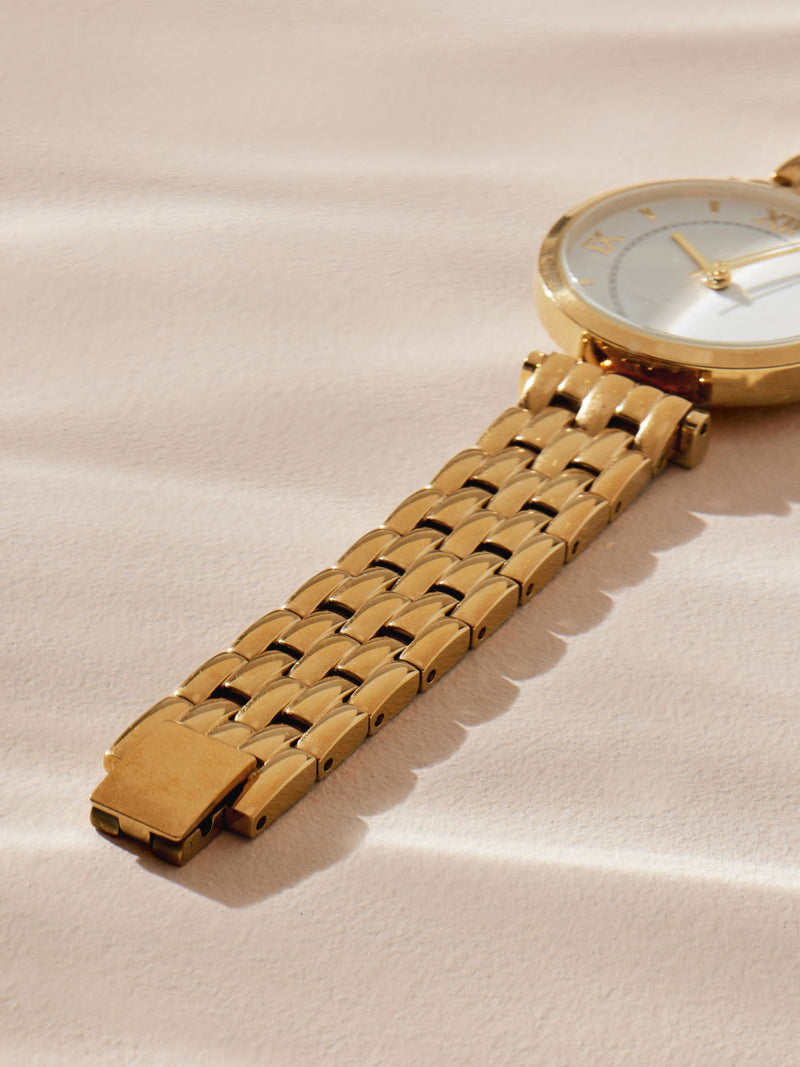 Gold Tone Waterproof Bracelet Watch, UK version