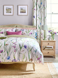 White Spring Meadow Floral duvet cover and pillowcase set (British brand)