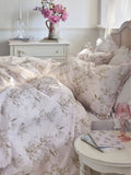 Shabby Chic Bird Chinoiserie floral print duvet cover set (British brand)