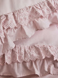 Shabby Chic by Rachel Ashwell pink broderie anglaise ruffle pillowcases set of 2 (British brand)