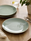 Speiseteller Salbeigrün Hampton Set von 4 (britische Marke)
