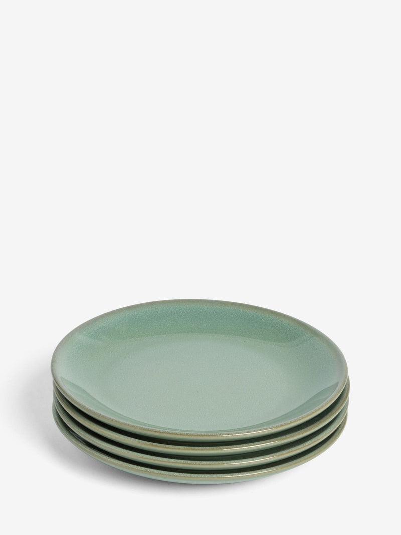 Sage green Hampton side plates set of 4 (British brand)