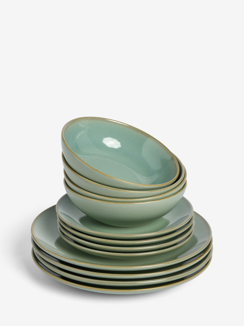 Sage green Hampton side plates set of 4 (British brand)