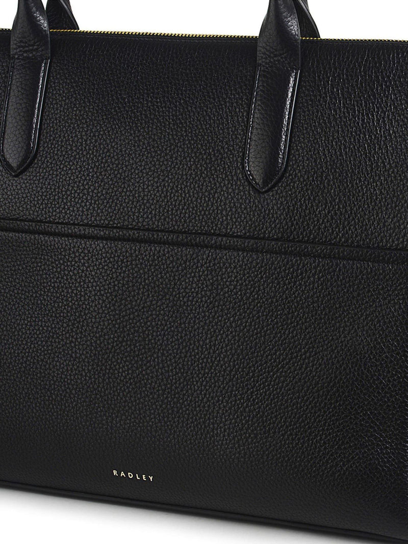 Radley Black Oak Street tote bag in grained leather - British product