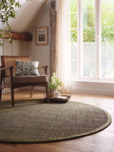 Next Origin Rugs Sage Green Hand Woven Sisal Circle Rug, 200 x 200 cm- Buy online at McGrocer