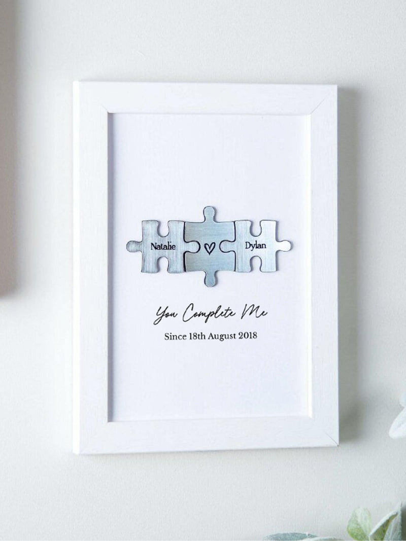 No Ordinary Gift personalized puzzle print framed keepsake (British brand)