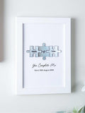 No Ordinary Gift personalized puzzle print framed keepsake (British brand)
