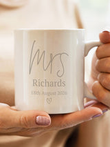 Next PMC Personalised Mrs Mug Ceramic Mug- Buy online at McGrocer