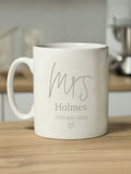 PMC Personalised Mrs Mug, imported from the UK