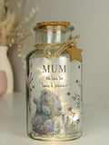 PMC personalised Me to You floral LED glass jar - British product