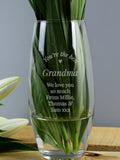 PMC personalised bullet vase - British product