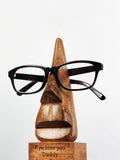 PMC personalised wooden nose shaped glasses holder, imported from the UK