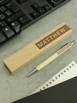 Next PMC Personalised Wooden Pen and Box Set- Buy online at McGrocer