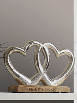 Next PMC Personalised Double Heart Ornament- Buy online at McGrocer