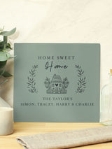 Next PMC Personalised Home Sweet Home Glass Chopping Board- Buy online at McGrocer