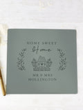PMC personalised Home Sweet Home glass chopping board - British product