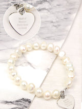 Next PMC Natural Personalised Freshwater Pearl White Bracelet- Buy online at McGrocer